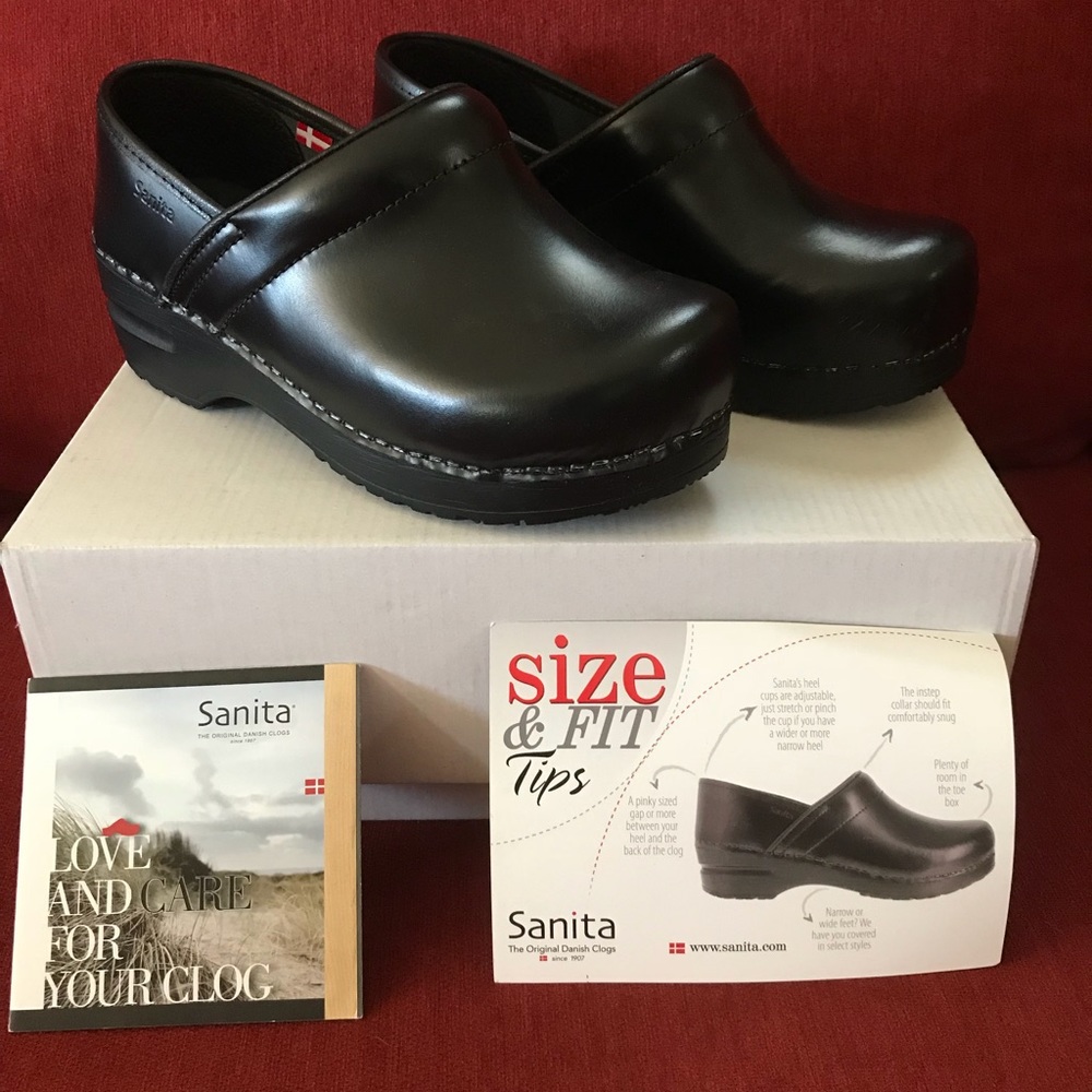 Sanita Clogs Black Size 35 Wife